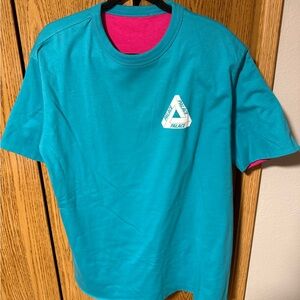Palace OG Reverso Teal/Pink T-Shirt with Logo